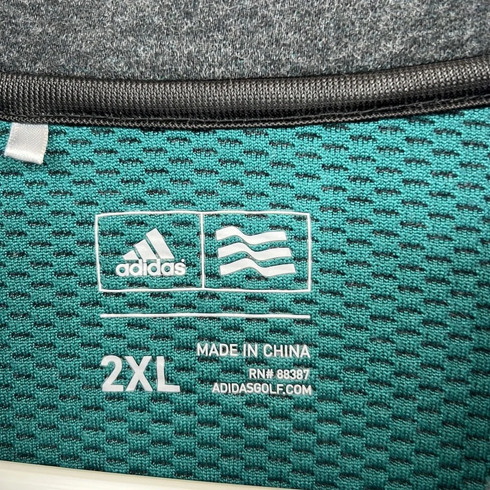 Adidas‎ Pullover Fleece 1/4 Zip Long Sleeve Sweater Mens XXL Gray
